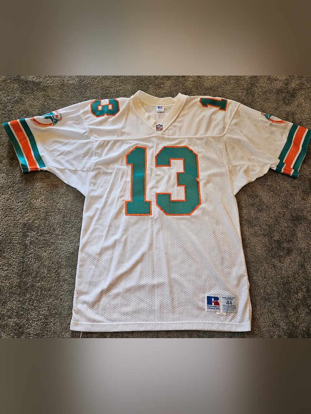 Russell Athletic Miami Dolphins Dan Marino #13 Football Jersey Size 44